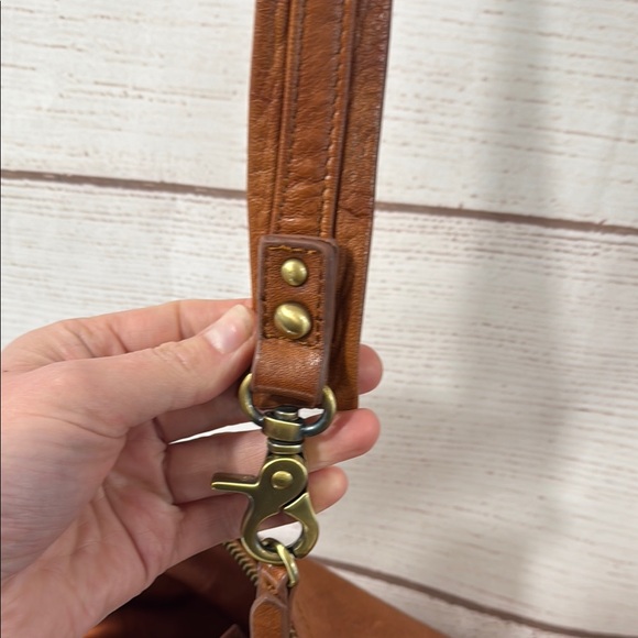Anthropologie tan brown Leather Crossbody Bag Sabina New York Leather Crossbody - Picture 12 of 16